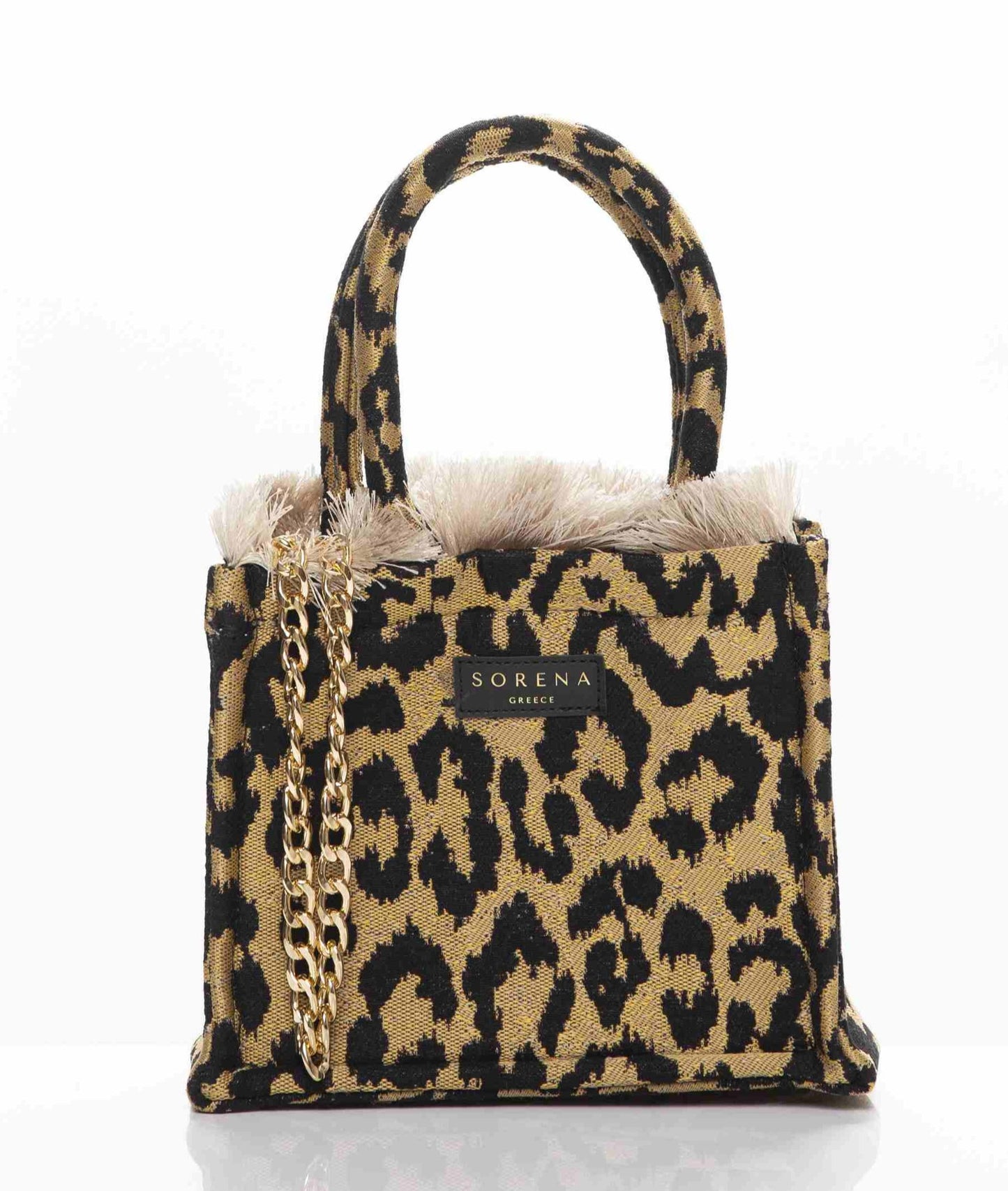 WILD MINI TOTE BAG SORENA HANDMADE ANIMAL PRINT